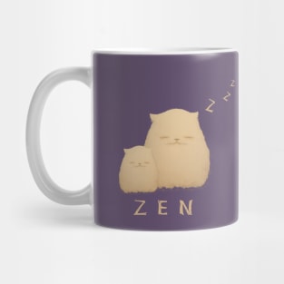 2 zen cat Mug